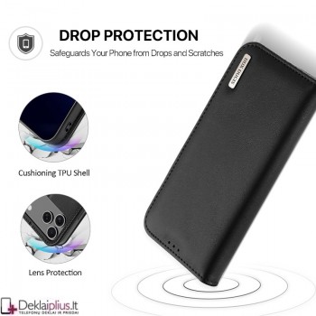 Dux Ducis Hivo odinis dėklas - juodas (Apple Iphone 17 Pro Max/18 Pro Max) Dux Ducis Hivo odinis dėklas - juodas (Apple Iphone 17 Pro Max/18 Pro Max)